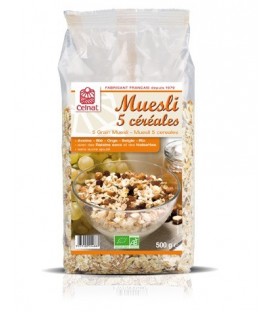 MUESLI 5 CEREALES 500gr. celnat