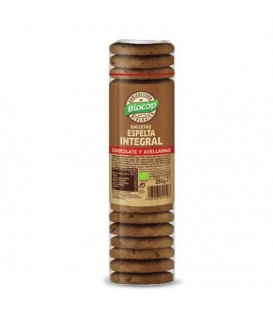 GALLETAS ESPELTA INT .CHOCO AVELLANA 250gr. biocop