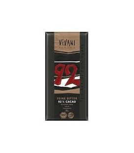 CHOCOLATE NEGRO 92% 80gr. vivani