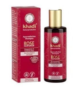 CHAMPU REPARADOR ROSA AYURVeDICO 210ml. khadi