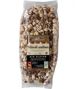MUESLI ANDINO CACAO s/GLuTEN 200gr. oleander