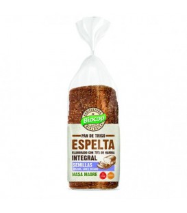 PAN MOLDE ESPELTA INTEGRAL SEMILLAS 400gr. biocop