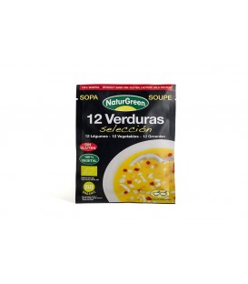 SOPA SOBRE 12 VERDURAS 40gr. naturgreen