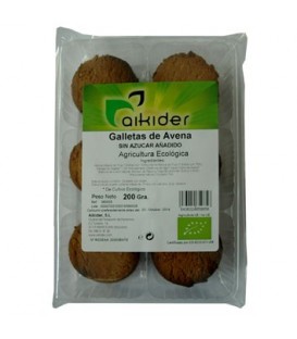 GALLETAS AVENA sin AZuCAR 200gr. aikider