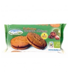 GALLETAS RELLENAS CHOCO. y AVELLANAS 60gr. belsi