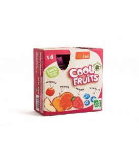 COOL FRUITS MANZANA FRESA ARaND. 4x90gr. kalibio