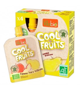 COOL FRUITS MANZANA PERA 4x90gr. kalibio