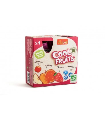 COOL FRUITS MANZANA FRESA ARaND. 4x90gr. kalibio