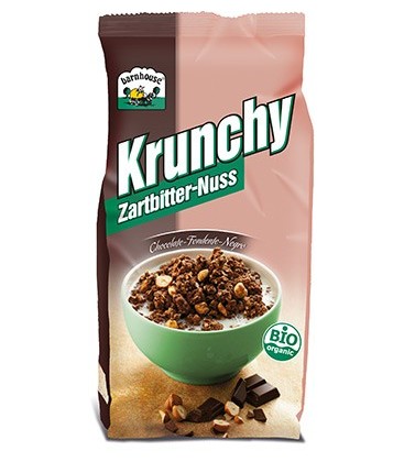 KRUNCHY SUN CHOCO. NEGRO y AVELLA 375gr. barnhouse