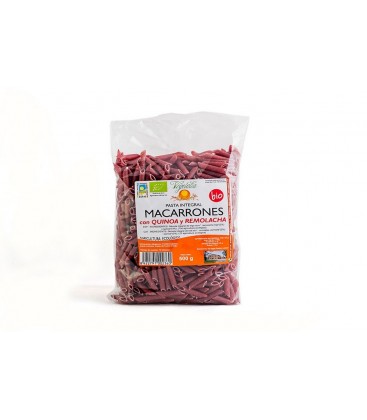 MACARRONES QUINOA REMOLACHA 500gr. vegetalia