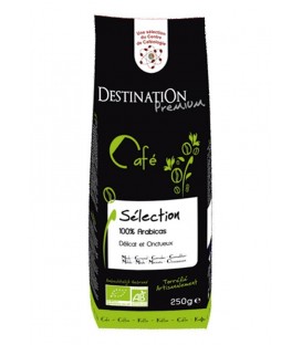 CAFE SELECTION 100% ARaBICA 250gr. destination