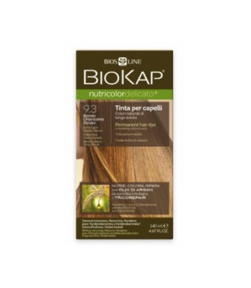 NUTRICOLOR DELICATO 9.3 RUBIO CLARO DORADO biokap