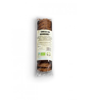 GALLETAS ESPELTA ARaNDANOS s/AZu. 200gr. biogredos