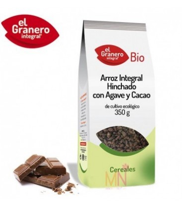 ARROZ INTEGRAL HINCHADO agave/cacao 350gr. biogran