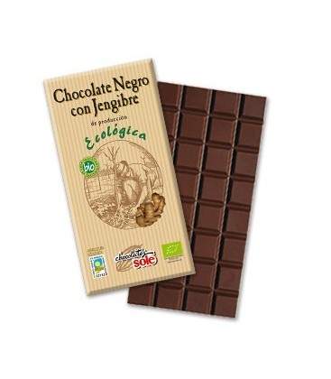 CHOCOLATE NEGRO c/JENGIBRE 100gr. sole