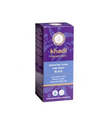HENNA INDIGO 100% PURO NEGRO 100gr. khadi