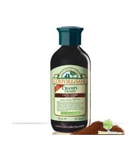 CHAMPU HENNA CASTAñOS 300ml. corpore sano
