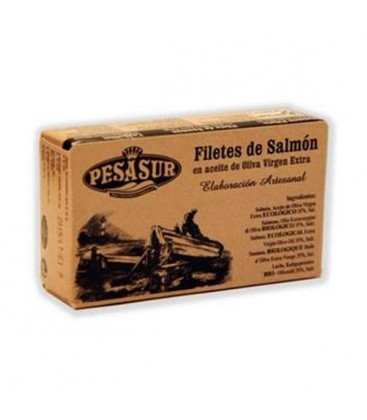FILETES SALMoN ACEITE OLIVA lata 120gr. pesasur