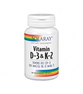 VITAMINA D3&K2 60cp. solaray
