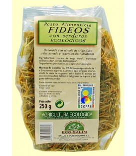 FIDEOS C/ VERDURAS 250gr. eco.salim