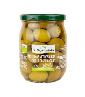 ACEITUNA VERDE GIGANTE 550gr. bio organica 