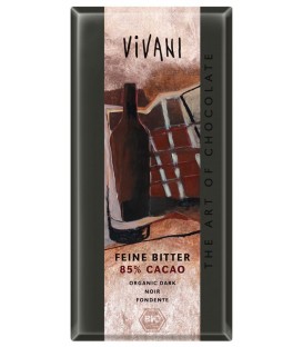 CHOCOLATE NEGRO 85% 100gr. vivani