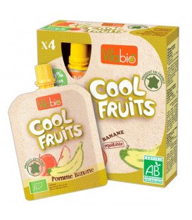 COOL FRUITS MANZANA PLaTANO 4x90gr. kalibio