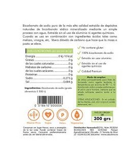 BICARBONATO SODIO s/gluten 300gr. saludviva